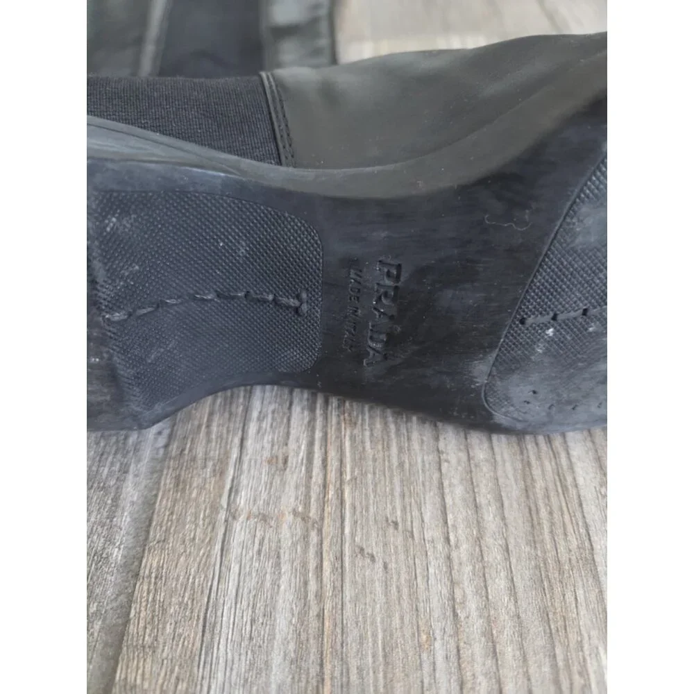 PRADA Other Side Gore Long Boots 36 Black 2310 Used. Pls See Pictures For Condit - Picture 13 of 15
